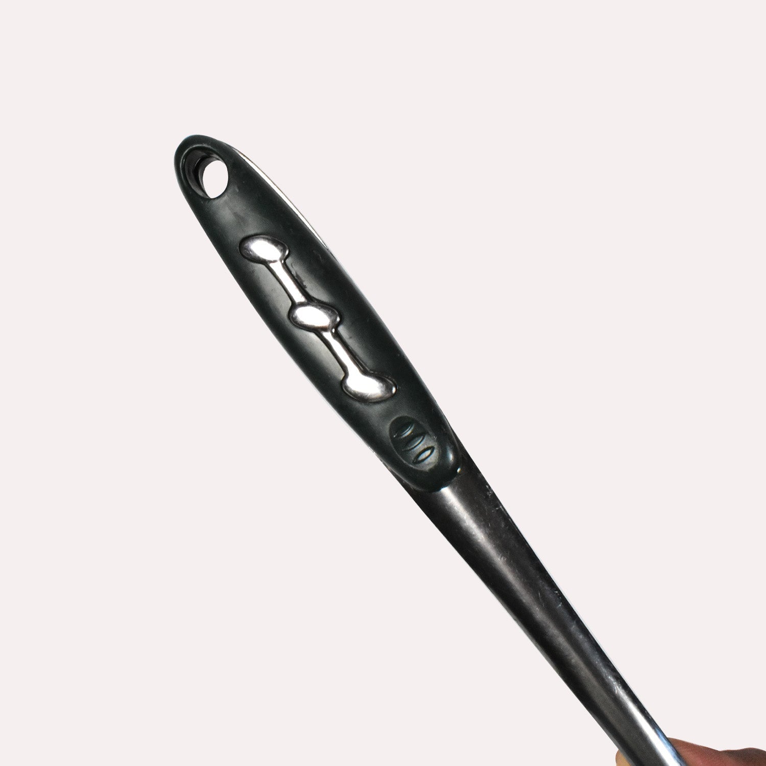 7007 Stainless Steel Slotted Spoon with Plastic Handle, Comfortable Grip Design Strainer Ladle for Kitchen(27cm). DeoDap 7007 Stainless Steel Slotted Spoon with Plastic Handle, Comfortable Grip Design Strainer Ladle for Kitchen(27cm). DeoDap